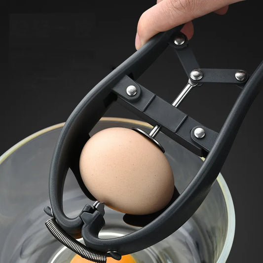 2 in 1 Handheld Egg Opener with Yolk White Separator Eggshell Cutter Automatic Egg Cracking Tool Egg Separator Kitchen Gadgets