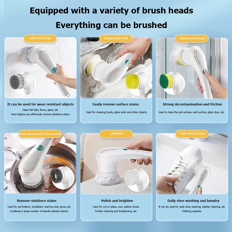 5 In 1 Electric Cleaning Brush