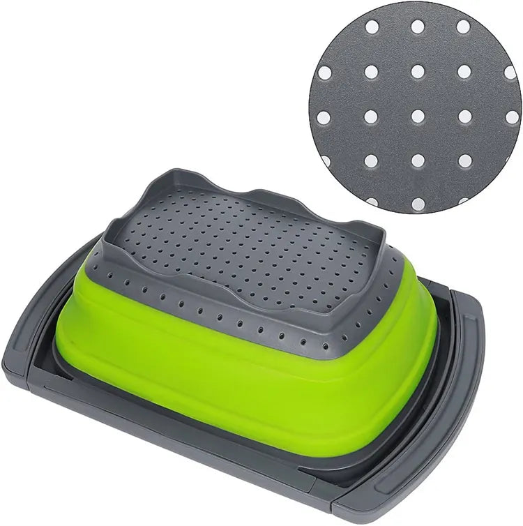 Collapsible Colander with Extendable Handles