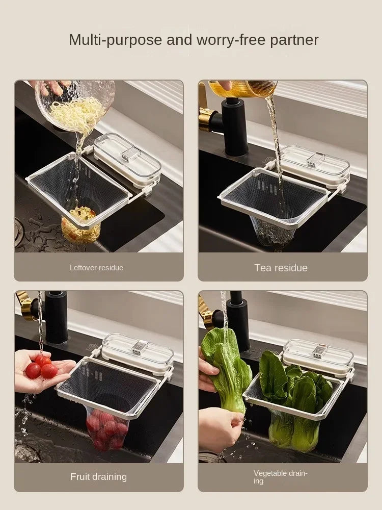 KAWASIMAYA Kitchen Sink Filter Suction Tray Sink Leftovers Anti-blocking Kitchen Waste Drain Grid