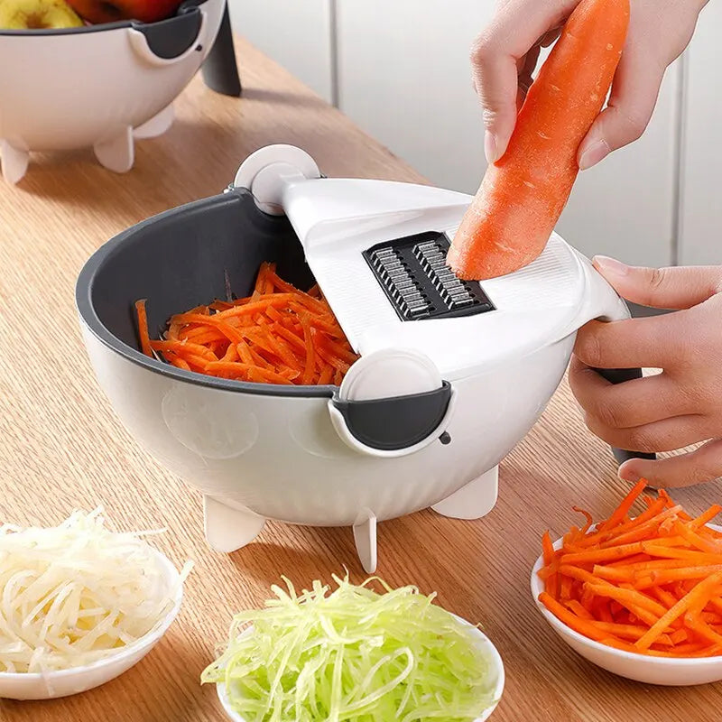 Multifunctional Hand Protector Vegetable Cutter Kitchen Supplies Manual Potato Slicing And Silk Eraser Vegetable Drain Basket