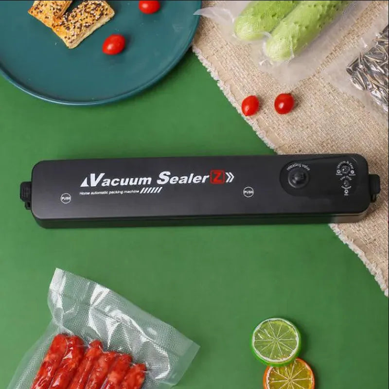 220V/110V Vacuum Sealer Packaging Machine with Free 10pcs Vacuum bags Household Black Food Vacuum Sealer