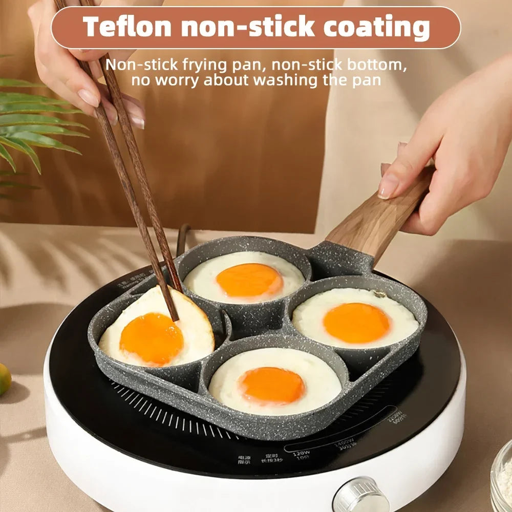 2/4-Hole Non-stick Frying Pot Pan