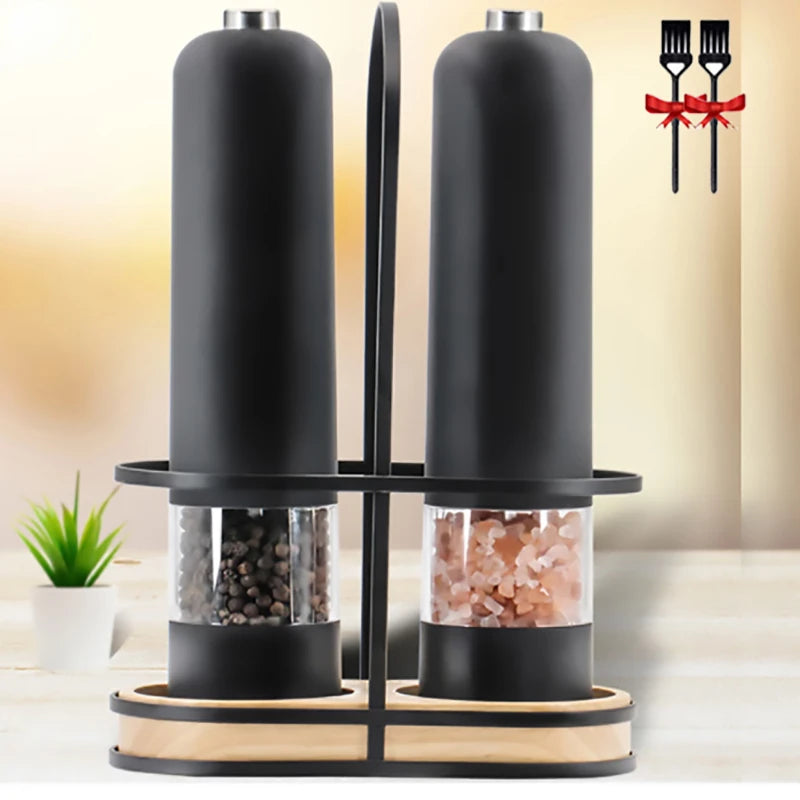 Electric Pepper Mill Automatic Salt Pepper Grinder with