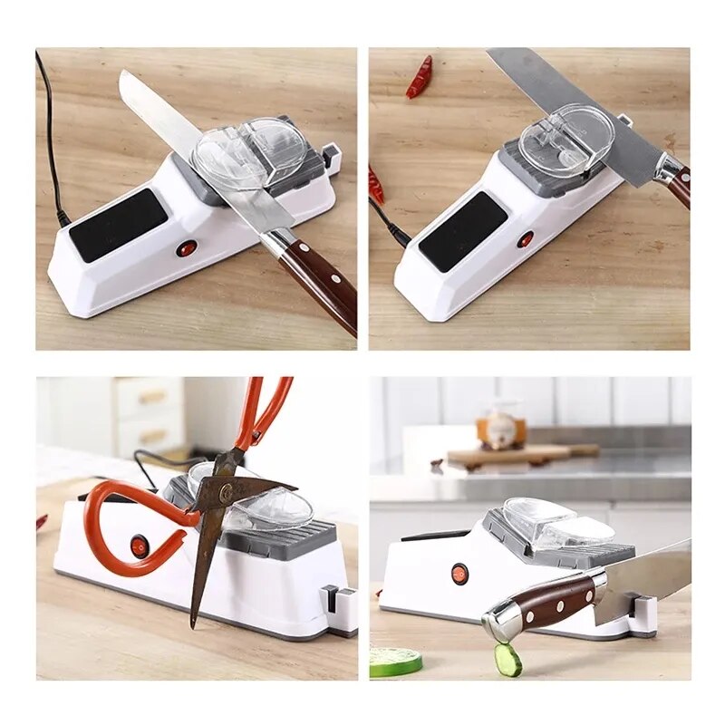 Knife Sharpener Professional USB Electric Knife Sharpener Adjustable For Kitchen Knives Tool Knife Scissor Sharpening