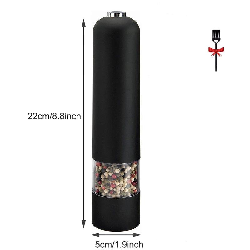 Electric Pepper Mill Automatic Salt Pepper Grinder with